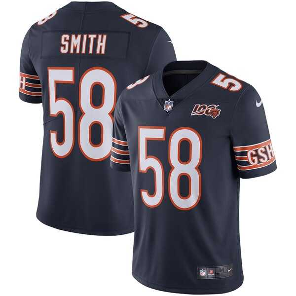 Nike Bears 58 Roquan Smith Navy NFL 100th Season Vapor Untouchable Limited Jersey Dzhi,We sell and wholesale Nike Bears 58 Roquan Smith Navy NFL 100th Season Vapor Untouchable Limited Jersey Dzhi on line form chian!